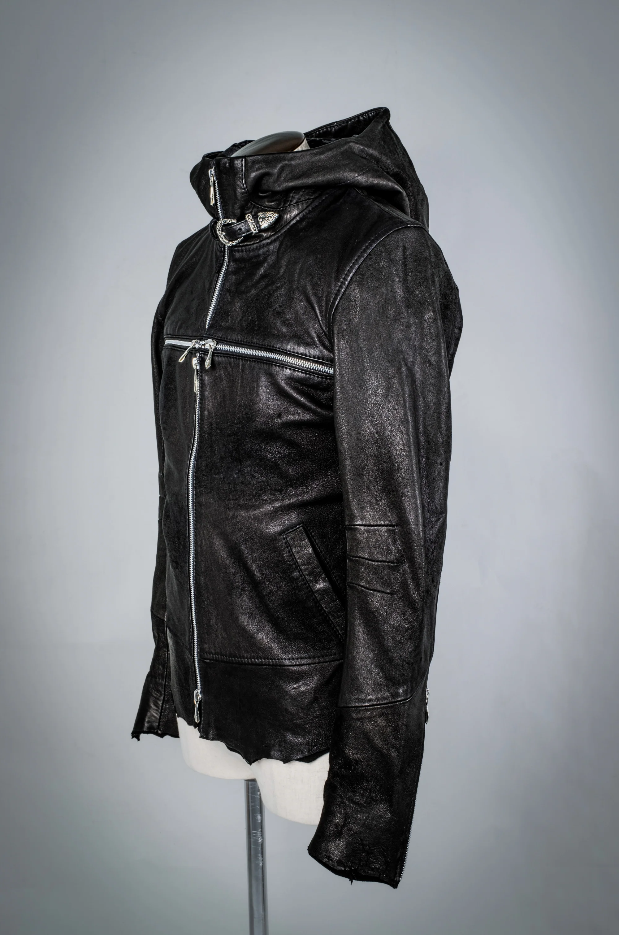 Cross Hoodie 01 Black - Image 4