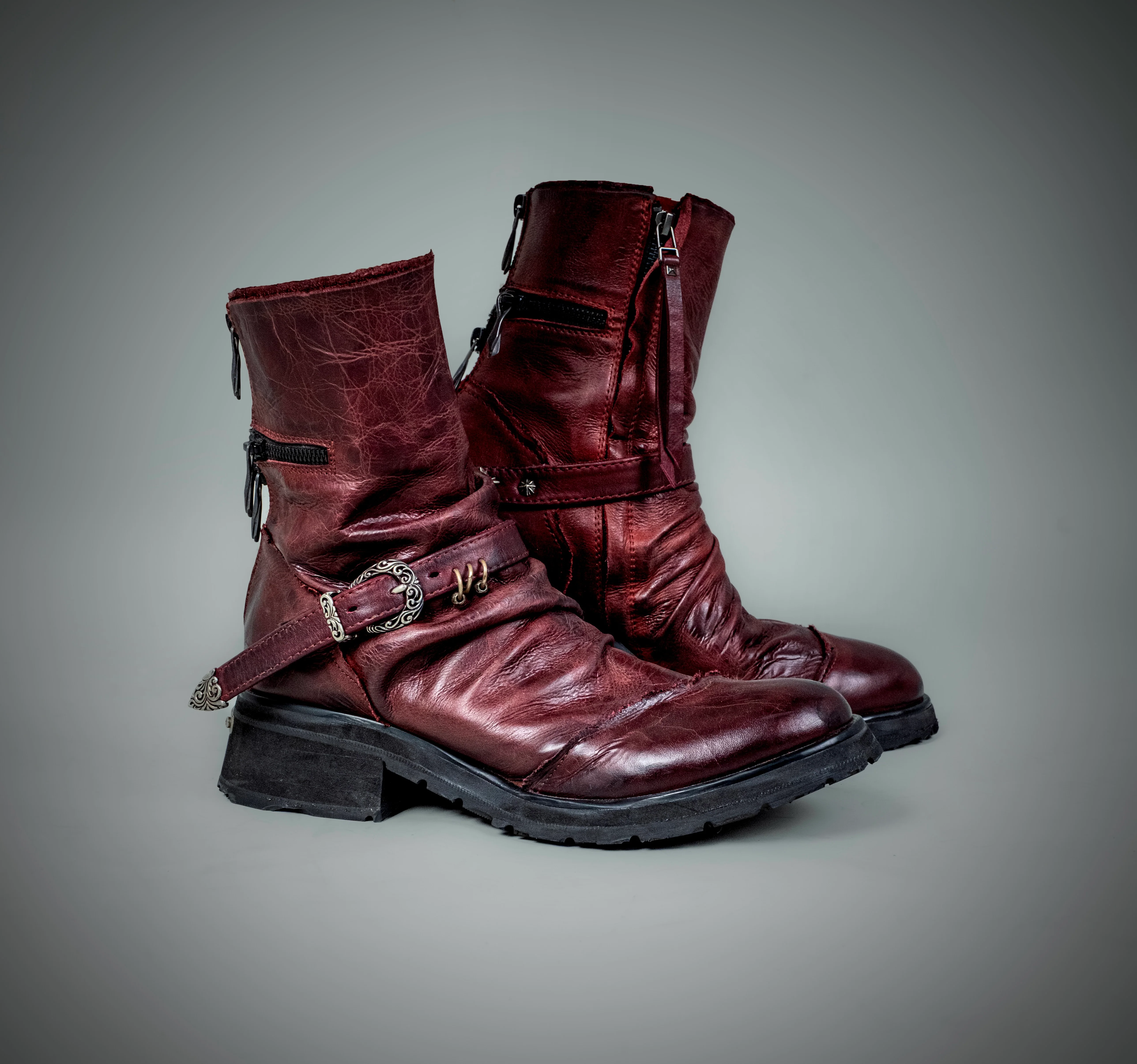 Cross Zip Boots - Image 7